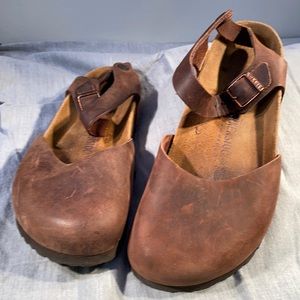 Birkenstock Messina Mary Jane Clogs 40 Brown RARE